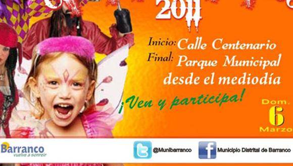 Más de cien comparsas participaran en el Carnaval de Barranco 