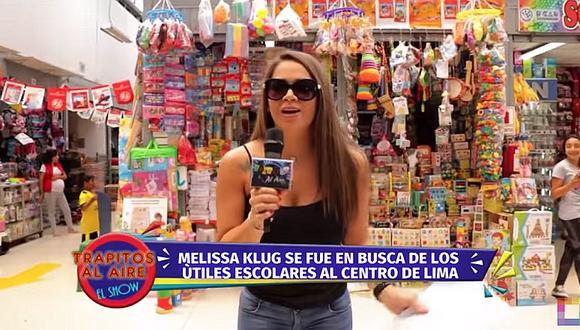 La primera nota de Melissa Klug como conductora de televisión (VIDEO)