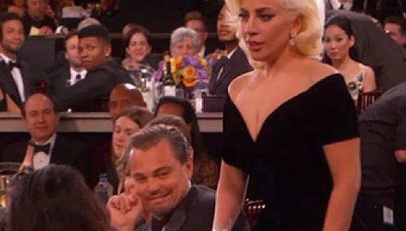 Globos de Oro 2016:  Leonardo DiCaprio explica la reacción que tuvo con Lady Gaga