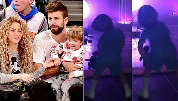 Gerard Piqué asiste a los ensayos de Shakira y su hijo se roba el show con tierno baile (VIDEO)