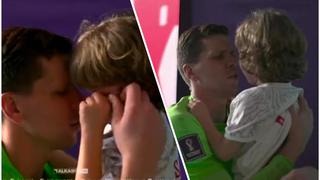 Conmovedor: portero polaco consoló a su hijo tras ser eliminado del Mundial | VIDEO