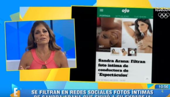 ​Sandra Arana se quiebra al contar la verdad de su foto íntima [VIDEO]