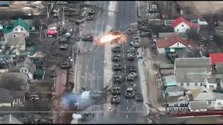 Tanques rusos son atrapados en emboscada ucraniana camino a Kiev [VIDEO]