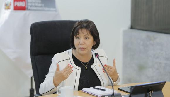 La ministra de la Mujer, Nancy Tolentino. (Foto: MIMP)