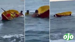 Accidentado simulacro de rescate en el mar se vuelve viral