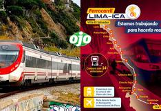 Nuevo tren Lima-Ica: MTC revela las 14 estaciones a lo largo de los 309 km de recorrido
