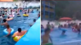 "Tsunami" en una piscina de olas deja 44 heridos en China | VÍDEO
