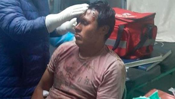 La Libertad: los heridos recibieron atención médico en el centro de salud de Angasmarca. (Foto: Captura de video)