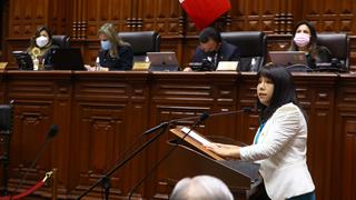 Mirtha Vásquez ante el Congreso: “He venido a proponer un renovado pacto”