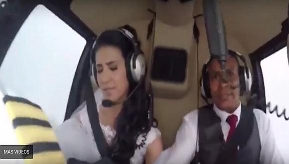 ¡Terrible! Novia que iba a su boda muere en accidente aéreo y todo queda grabado (VIDEO)