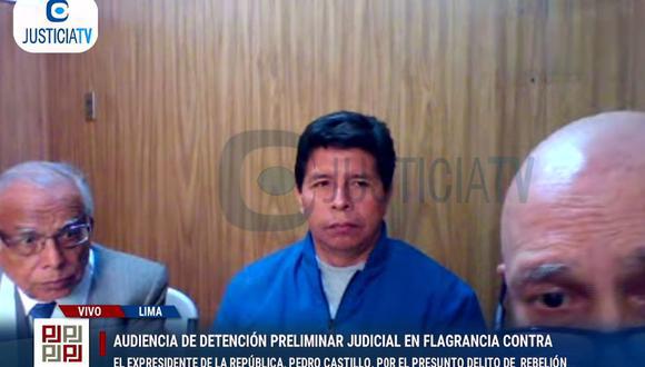 Pedro Castillo es procesado por el supuesto delito de rebelión. (Foto: GEC)