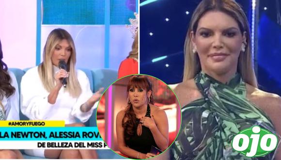 Jessica Newton responde a crítica por su look en el Miss Perú. Foto: (Willax TV | América TV).