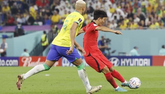 Paik Seung-ho y su gol para Corea del Sur vs. Brasil. (Foto: EFE)