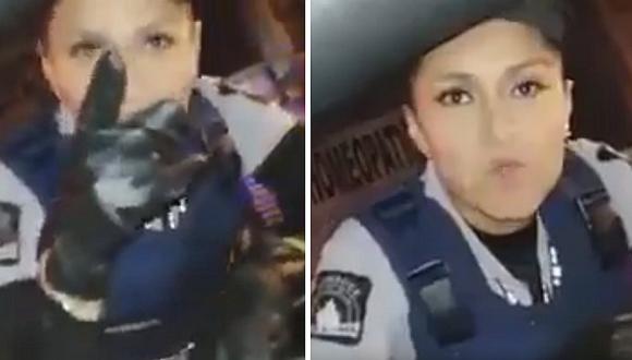 Mujer policía no le pone multa a joven que la "coqueteó" (VIDEO)