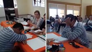 Profesor llora al ser nombrado para una escuela (VIDEO)