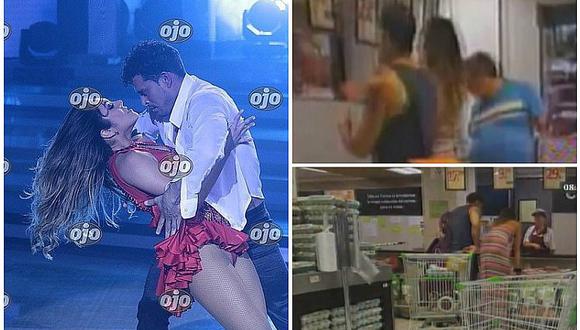 ¡Como si nada! Christian Domínguez y bailarina hacen compras en supermercado (FOTOS)