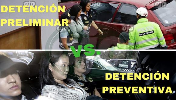 ​Keiko Fujimori: ¿en qué se diferencia una detención preliminar de una detención preventiva?