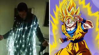 Hombre recrea escena de Dragon Ball con luces de navidad (VIDEO)