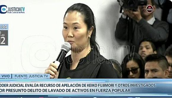 ​Keiko Fujimori ruega por su libertad: “Fuerza Popular no es una organización criminal”