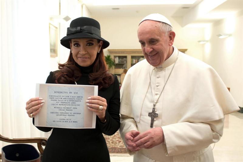 Papa Francisco recibió a la presidenta argentina Cristina Fernández