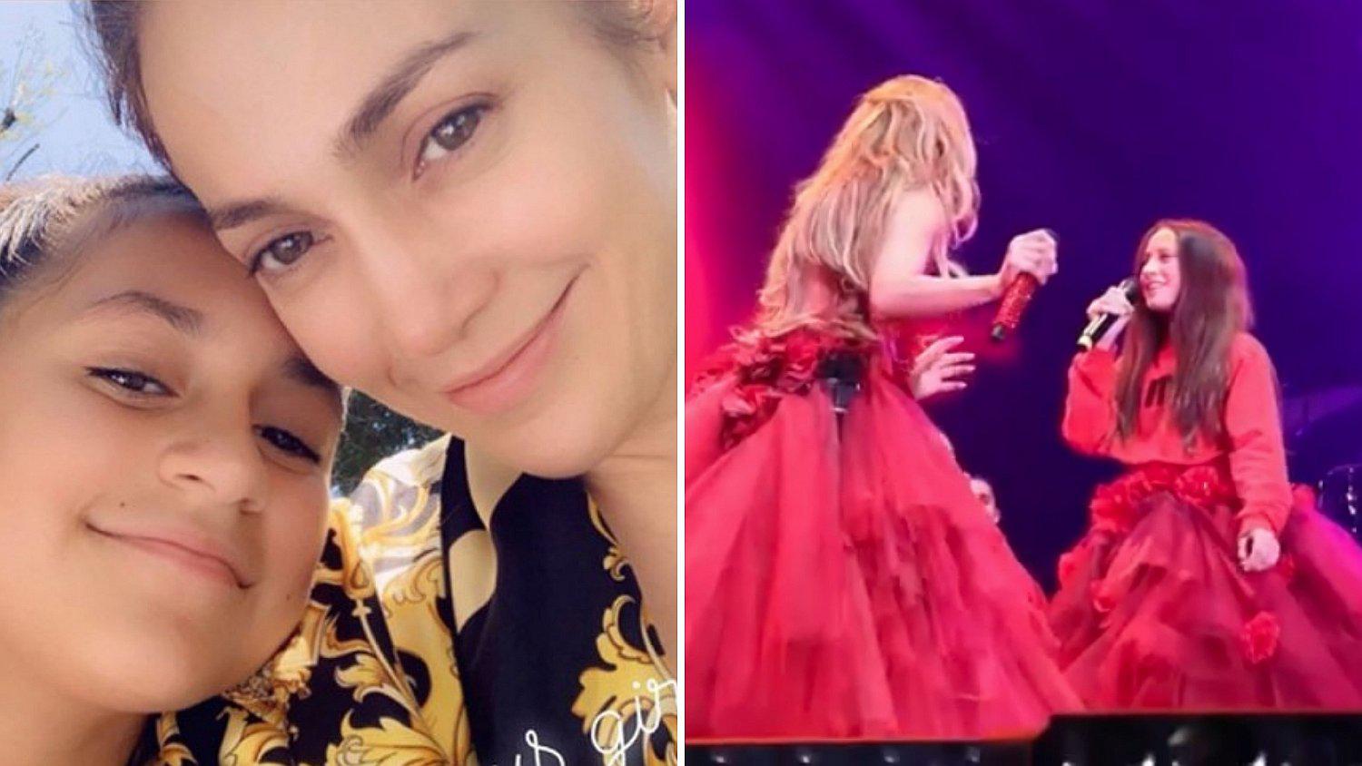 Jennifer López sube a su hija al escenario y la pequeña deja "en shock" con su voz│VIDEO