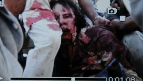 Gadafi: Esta foto sería la prueba de su muerte 