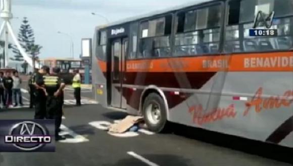 Magdalena: Bus atropella y mata a mujer en la avenida Brasil [VIDEO]