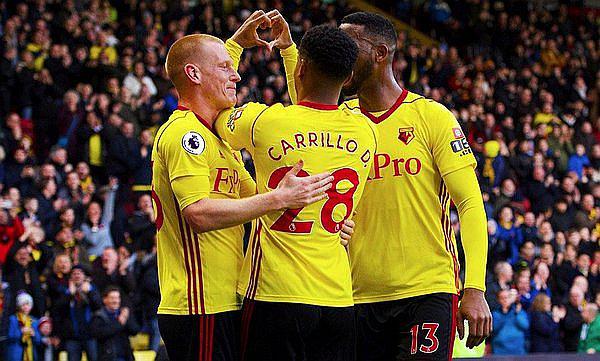 André Carrillo marca su segundo gol con el Watford
