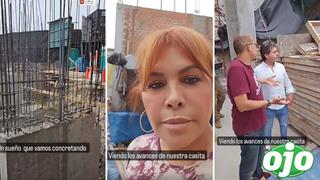 Magaly Medina y Alfredo Zambrano muestran construcción de la lujosa casa en Surco | VIDEO