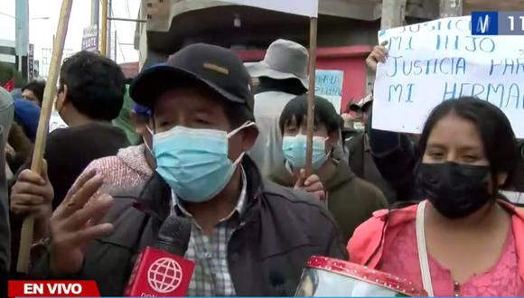 Familiares del joven que perdió visión en el ojo derecho tras protestas en Huancayo piden hablar con el presidente Pedro Castillo. (Captura: Canal N)
