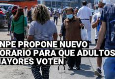 Elecciones 2021: ONPE recomendará a adultos mayores votar de 2 a 4 de la tarde en la segunda vuelta