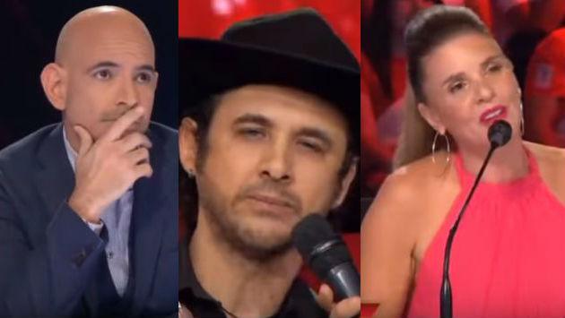 Ricardo Morán encaró a imitador de Gustavo Cerati por reacción contra Johanna San Miguel, integrante del jurado de "Yo soy". (Imagen: Composición/Captura Latina)