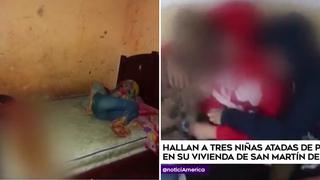 Sujetos atan de pies y manos a 3 niñas y les realizan tocamientos indebidos en SMP (VIDEO)