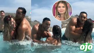 Austin Palao se divierte con modelo en bikini y usuarios alertan a Flavia: “eso no se hace ni de broma”