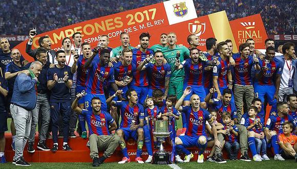 Barcelona, gracias a Messi, gana su 29ª Copa del Rey como consuelo