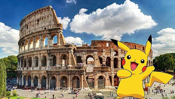 Pokémon Go: Se alocan por 'Picachu' y lo buscan en el Coliseo romano 