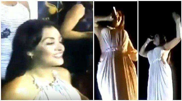 Michelle Soifer sube al escenario durante vendimia pero le ocurre lo peor (VIDEO)