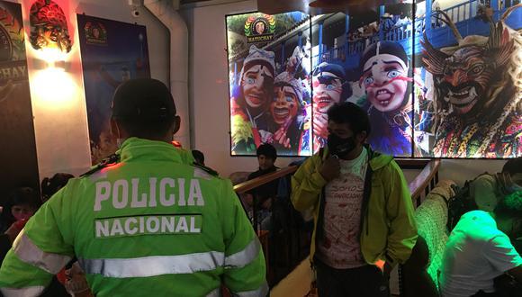 Gobierno Regional de Cusco emite decreto para reforzar fiscalización en locales prohibidos de abrir por pandemia (Foto: PNP)