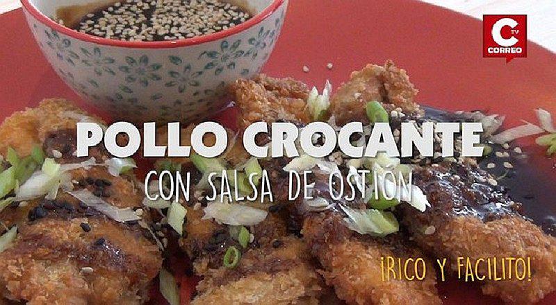 ¡Qué rico!: Deleita a todos con este Pollo crocante con salsa de ostión