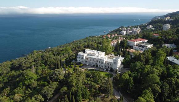 Livadia, Crimea. Livadia Palace - located on the shores of the Black Sea in the village of Livadia in the Yalta region of Crimea,