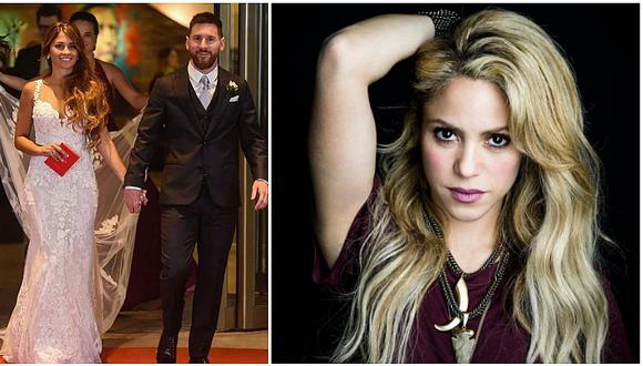 La boda de Messi y Antonella: mira el vestido de Shakira en la ceremonia (FOTO)