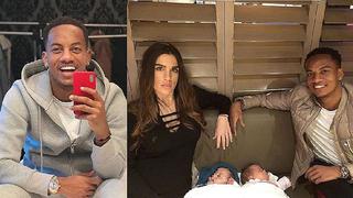 André Carrillo enternece Instagram con foto junto a uno de sus bebés