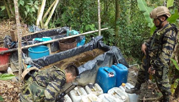 Fuerzas Armadas interviene laboratorio clandestino de clorhidrato de cocaína