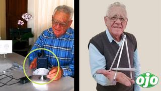 Abuelito fabricó trípodes para celulares al ver que su esposa usaba un servilletero: “a ella le encantó” | VIDEO