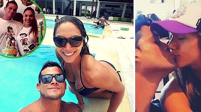 ​Isabel Acevedo enseña la íntima celebración de cumpleaños de Christian Domínguez (FOTOS)