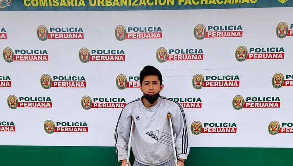Leonardo Alcalde (20), dos veces campeón de skateboarding de torneos en Lima Sur, fue detenido por la Policía sindicado de vender pasteles con marihuana. (Foto: PNP)