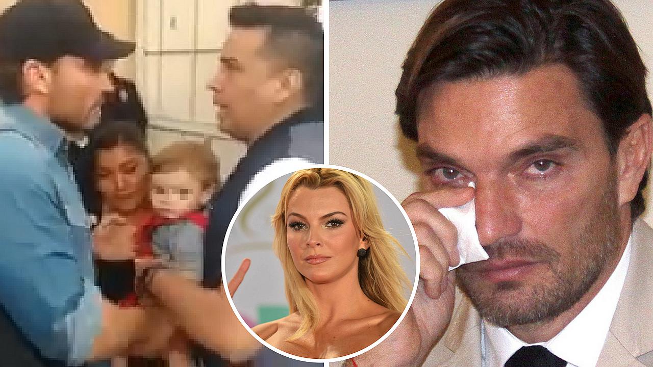 Captan momento en el que Julián Gil pide tomarse foto con su hijo y no lo dejan (VIDEO)