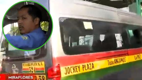 Miraflores: detienen a conductor de combi que jamás sacó brevete (VIDEO)