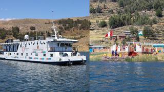 Pueblo aimara recibió a buque que llevó bonos, pensiones y atenciones en Puno | VIDEO