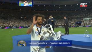 Real Madrid, campeón: Marcelo se encargó de levantar el trofeo de Champions League | VIDEO